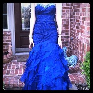 Royal Blue Mermaid Prom Dress
